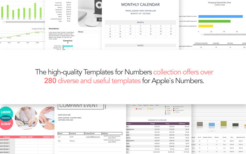 Mac Numbers App Templates